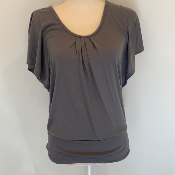 Draping Short Sleeve Top - Picture 1 of 5